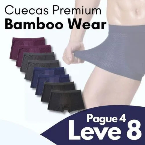 Cueca Box Respirável - Compre 4 Leve 8 + Brinde Surpresa (Leve Mais e Pague Menos)