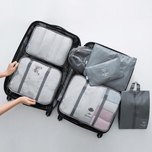 Kit 8 Bolsas Organizadoras de Viagem - [PAGUE 4 E LEVE 8]