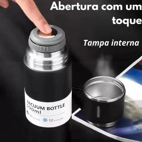 Garrafa Térmica para Café com 3 Xícaras de Brinde