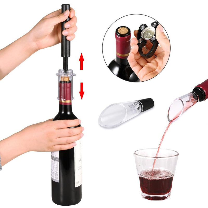 Abridor de Vinho - Kit com 4 Peças