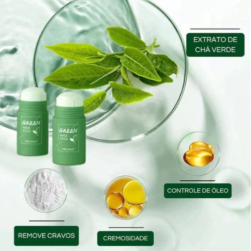 Green Mask Original - Rosto Impecável e Limpeza Profunda (COMPRE 1 LEVE 3)