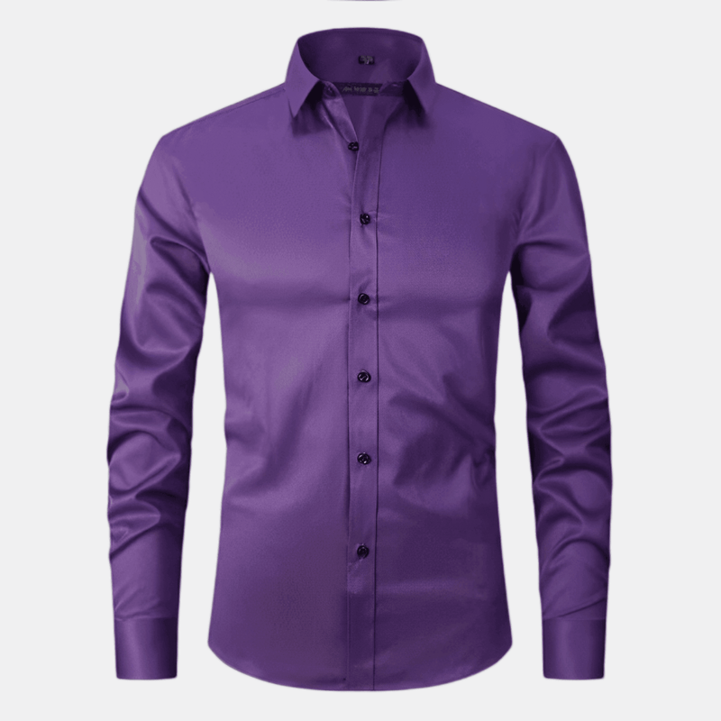 Camisa Social Masculina Slim Elástica - Confortex®