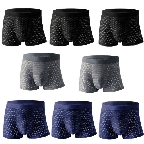 Cueca Box Respirável - Compre 4 Leve 8 + Brinde Surpresa (Leve Mais e Pague Menos)