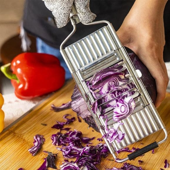 Ralador de Legumes e Verduras - Fatinox - 4 Cortadores, Lâminas Afiadas, Multiuso e Inox